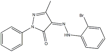 3-methyl-1-phenyl-1H-pyrazole-4,5-dione 4-[N-(2-bromophenyl)hydrazone]