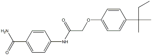4-({2-[4-(tert-pentyl)phenoxy]acetyl}amino)benzamide Structure