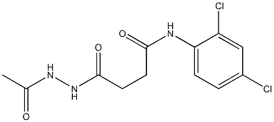 4-(2-acetylhydrazino)-N-(2,4-dichlorophenyl)-4-oxobutanamide