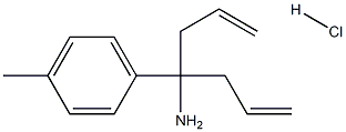 4-(4-methylphenyl)-1,6-heptadien-4-amine hydrochloride Struktur