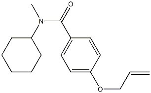 4-(allyloxy)-N-cyclohexyl-N-methylbenzamide 化学構造式