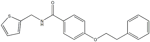 4-(phenethyloxy)-N-(2-thienylmethyl)benzamide 结构式