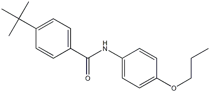 4-(tert-butyl)-N-(4-propoxyphenyl)benzamide 结构式