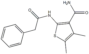 4,5-dimethyl-2-[(2-phenylacetyl)amino]-3-thiophenecarboxamide