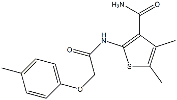 4,5-dimethyl-2-{[2-(4-methylphenoxy)acetyl]amino}-3-thiophenecarboxamide