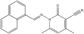 4,6-dimethyl-1-{[(E)-1-naphthylmethylidene]amino}-2-oxo-1,2-dihydro-3-pyridinecarbonitrile|