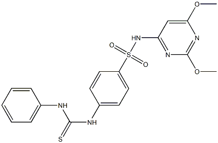 4-[(anilinocarbothioyl)amino]-N-(2,6-dimethoxy-4-pyrimidinyl)benzenesulfonamide