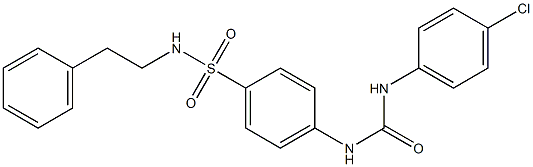 4-{[(4-chloroanilino)carbonyl]amino}-N-phenethylbenzenesulfonamide