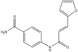 4-{[(E)-3-(2-furyl)-2-propenoyl]amino}benzamide,,结构式