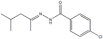 4-chloro-N'-[(E)-1,3-dimethylbutylidene]benzohydrazide Structure