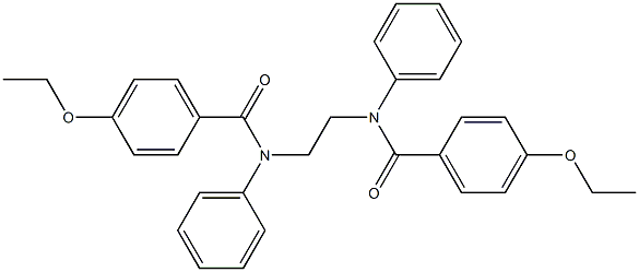 4-ethoxy-N-{2-[(4-ethoxybenzoyl)anilino]ethyl}-N-phenylbenzamide 结构式