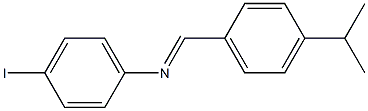 N-(4-iodophenyl)-N-[(E)-(4-isopropylphenyl)methylidene]amine Struktur