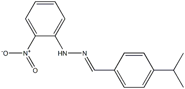 4-isopropylbenzaldehyde N-(2-nitrophenyl)hydrazone Structure