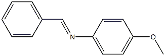 N-(4-methoxyphenyl)-N-[(E)-phenylmethylidene]amine Structure