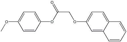 4-methoxyphenyl 2-(2-naphthyloxy)acetate 结构式