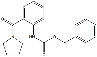 benzyl 2-(1-pyrrolidinylcarbonyl)phenylcarbamate Structure