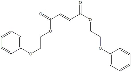 bis(2-phenoxyethyl) (E)-2-butenedioate,,结构式