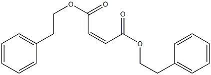 diphenethyl (Z)-2-butenedioate Structure