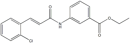 ethyl 3-{[(E)-3-(2-chlorophenyl)-2-propenoyl]amino}benzoate Structure