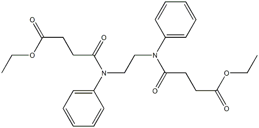 ethyl 4-({2-[(4-ethoxy-4-oxobutanoyl)anilino]ethyl}anilino)-4-oxobutanoate 结构式