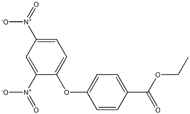 ethyl 4-(2,4-dinitrophenoxy)benzoate 化学構造式