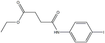 ethyl 4-(4-iodoanilino)-4-oxobutanoate Struktur