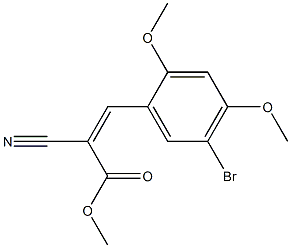 methyl (Z)-3-(5-bromo-2,4-dimethoxyphenyl)-2-cyano-2-propenoate