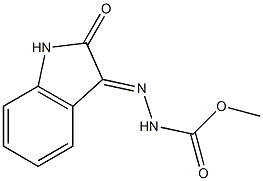 methyl 2-(2-oxo-1,2-dihydro-3H-indol-3-ylidene)-1-hydrazinecarboxylate Structure