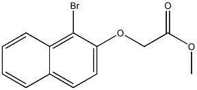 methyl 2-[(1-bromo-2-naphthyl)oxy]acetate,,结构式