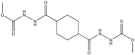 methyl 2-[(4-{[2-(methoxycarbonyl)hydrazino]carbonyl}cyclohexyl)carbonyl]-1-hydrazinecarboxylate Structure