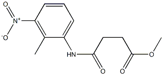 methyl 4-(2-methyl-3-nitroanilino)-4-oxobutanoate Struktur