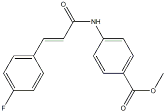 methyl 4-{[(E)-3-(4-fluorophenyl)-2-propenoyl]amino}benzoate Structure