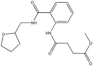  methyl 4-oxo-4-(2-{[(tetrahydro-2-furanylmethyl)amino]carbonyl}anilino)butanoate