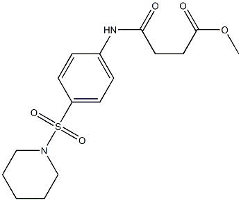 methyl 4-oxo-4-[4-(1-piperidinylsulfonyl)anilino]butanoate