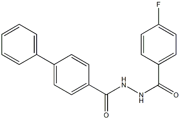 N'-([1,1'-biphenyl]-4-ylcarbonyl)-4-fluorobenzohydrazide Struktur