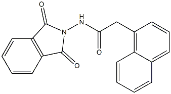 N-(1,3-dioxo-1,3-dihydro-2H-isoindol-2-yl)-2-(1-naphthyl)acetamide Struktur