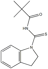 N-(2,3-dihydro-1H-indol-1-ylcarbothioyl)-2,2-dimethylpropanamide