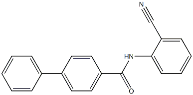 N-(2-cyanophenyl)[1,1'-biphenyl]-4-carboxamide,,结构式