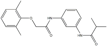 N-(3-{[2-(2,6-dimethylphenoxy)acetyl]amino}phenyl)-2-methylpropanamide Structure