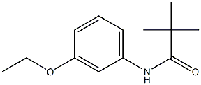 N-(3-ethoxyphenyl)-2,2-dimethylpropanamide Struktur