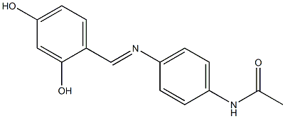 N-(4-{[(E)-(2,4-dihydroxyphenyl)methylidene]amino}phenyl)acetamide|