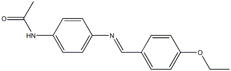 N-(4-{[(E)-(4-ethoxyphenyl)methylidene]amino}phenyl)acetamide Structure