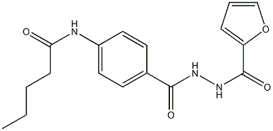 N-(4-{[2-(2-furoyl)hydrazino]carbonyl}phenyl)pentanamide|