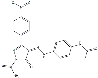 N-(4-{2-[1-(aminocarbothioyl)-3-(4-nitrophenyl)-5-oxo-1,5-dihydro-4H-pyrazol-4-ylidene]hydrazino}phenyl)acetamide