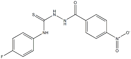 N-(4-fluorophenyl)-2-(4-nitrobenzoyl)-1-hydrazinecarbothioamide Structure