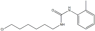 N-(6-chlorohexyl)-N'-(2-methylphenyl)urea 结构式