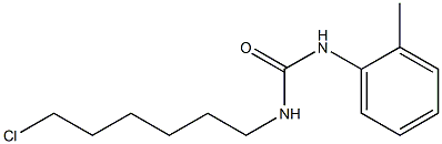 N-(6-chlorohexyl)-N'-(2-methylphenyl)urea,,结构式