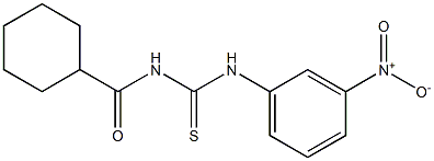 N-(cyclohexylcarbonyl)-N'-(3-nitrophenyl)thiourea Structure