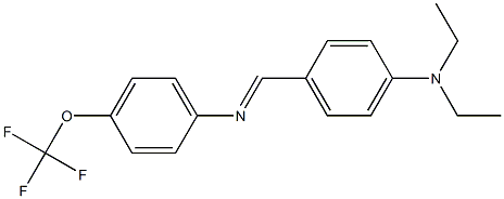 N-{(E)-[4-(diethylamino)phenyl]methylidene}-N-[4-(trifluoromethoxy)phenyl]amine Struktur
