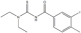 N,N-diethyl-N'-(3-iodo-4-methylbenzoyl)thiourea Structure